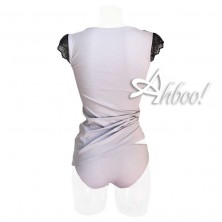 Jadea canottiera intima + slip con pizzo bicolore 4434