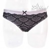 Jadea canottiera intima + slip con pizzo bicolore 4434