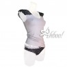 Jadea canottiera intima + slip con pizzo bicolore 4434