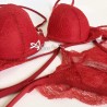 Reggiseno Xmas natale sexy push up + brasiliana string Lormar