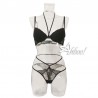 completino intimo Lormar nero e rosso