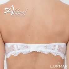 Reggiseno a fascia Lormar Deluxe bianco