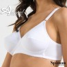 Reggiseno con incrocio frontale Spiman 338 bianco