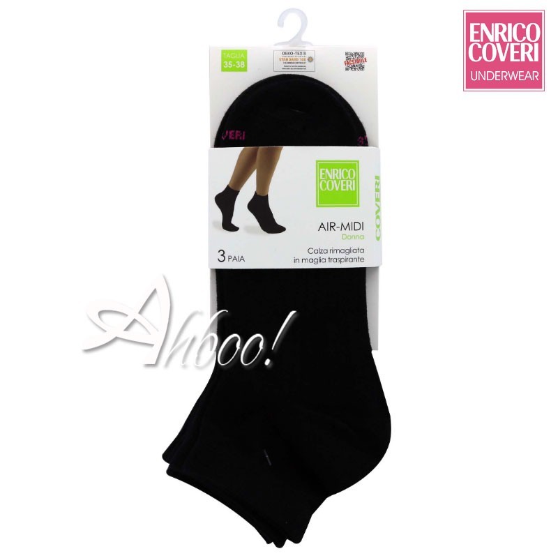 Calze corte donna traspiranti Air Midi Enrico Coveri
