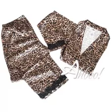 pigiama in raso satin fantasia animalier love&bra 73799