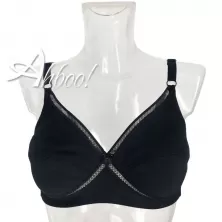 Reggiseno MIRA di Spinan senza ferretto incrociato colore nero
