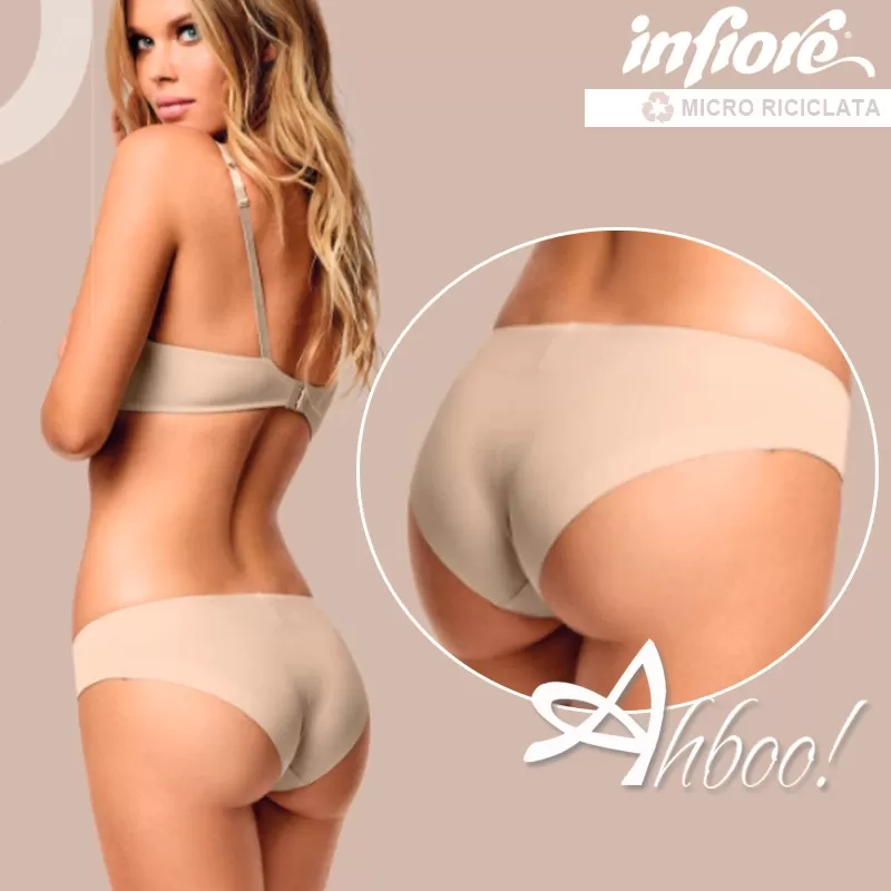 Slip 970 Infiore sabbia - Microfibra riciclata e taglio laser per un effetto invisibile