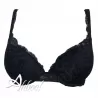 Vista frontale reggiseno Mos&Moi 6925W Nero – Dettagli raffinati in pizzo