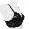 Reggiseno Essere Lepel Pizzo 3D Nero - Vista Laterale