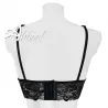 Top Bra STAR Lormar – Retro con pizzo e chiusura a ganci