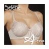 Reggiseno Norma Selene con coppe in tulle striato Coppa C