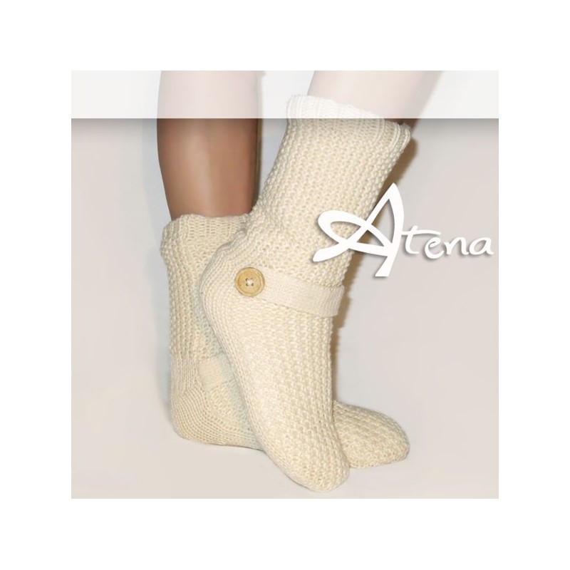 Pantofole a Calzerotto donna SMILE HY6105 Panna