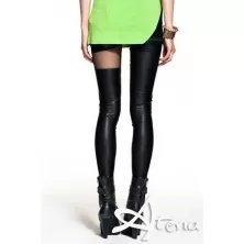 Leggings inserti pelle WL48140