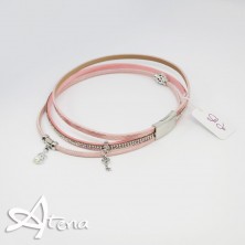 Braccialetto slake doppio con strass