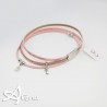 Braccialetto slake doppio con strass