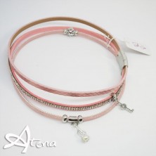 Braccialetto slake doppio con strass