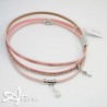 Braccialetto slake doppio con strass