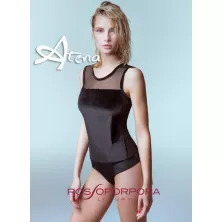 RossoPorpora Body in velluto lurex e tulle LE186