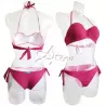 Bikini a fascia imbottita + brasiliana lacci Infiore NEP364