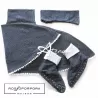pantofole donna mantella guanti rossoporpora
