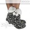 Pantofole donna coral animalier 820/2A Cioccia