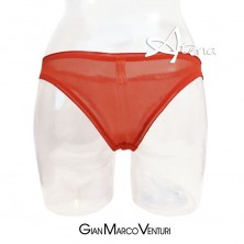 brasiliana intimo rosso tulle pois mutandina GMV 5555B
