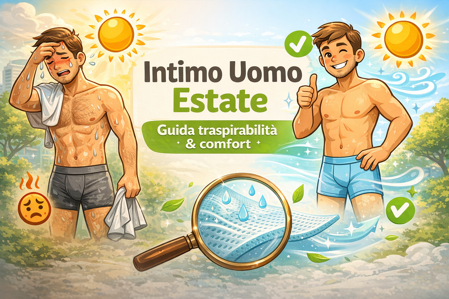 Intimo traspirante per l'estate