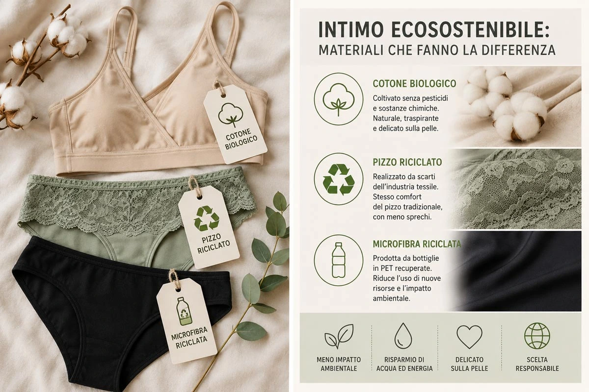 s/Intimo ecosostenibile materiali eco friendly