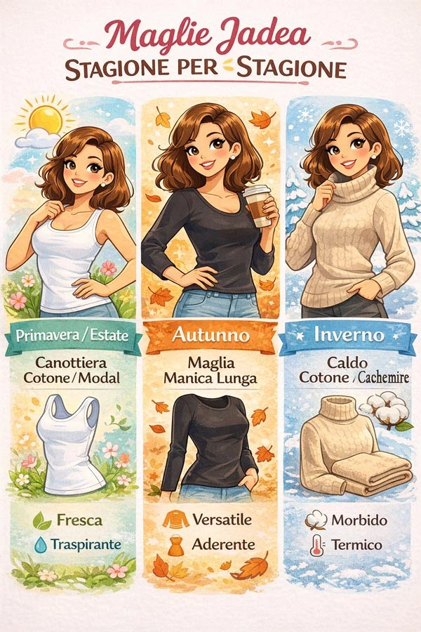Maglie Jadea per ogni stagione