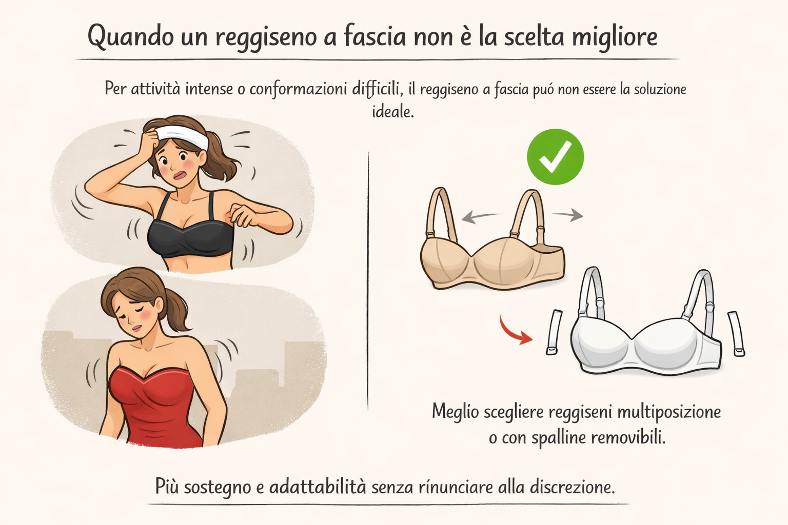 Quando un reggiseno a fascia non è la scelta migliore