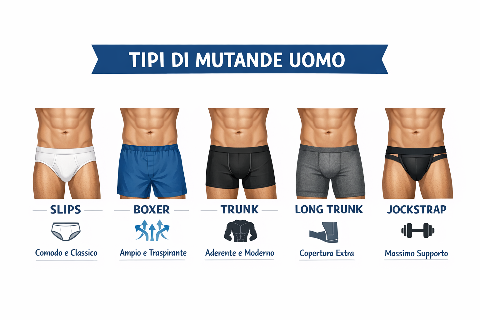 tipi di mutande uomo