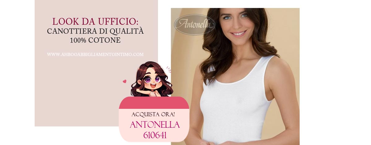 canottiera donna elegante cotone