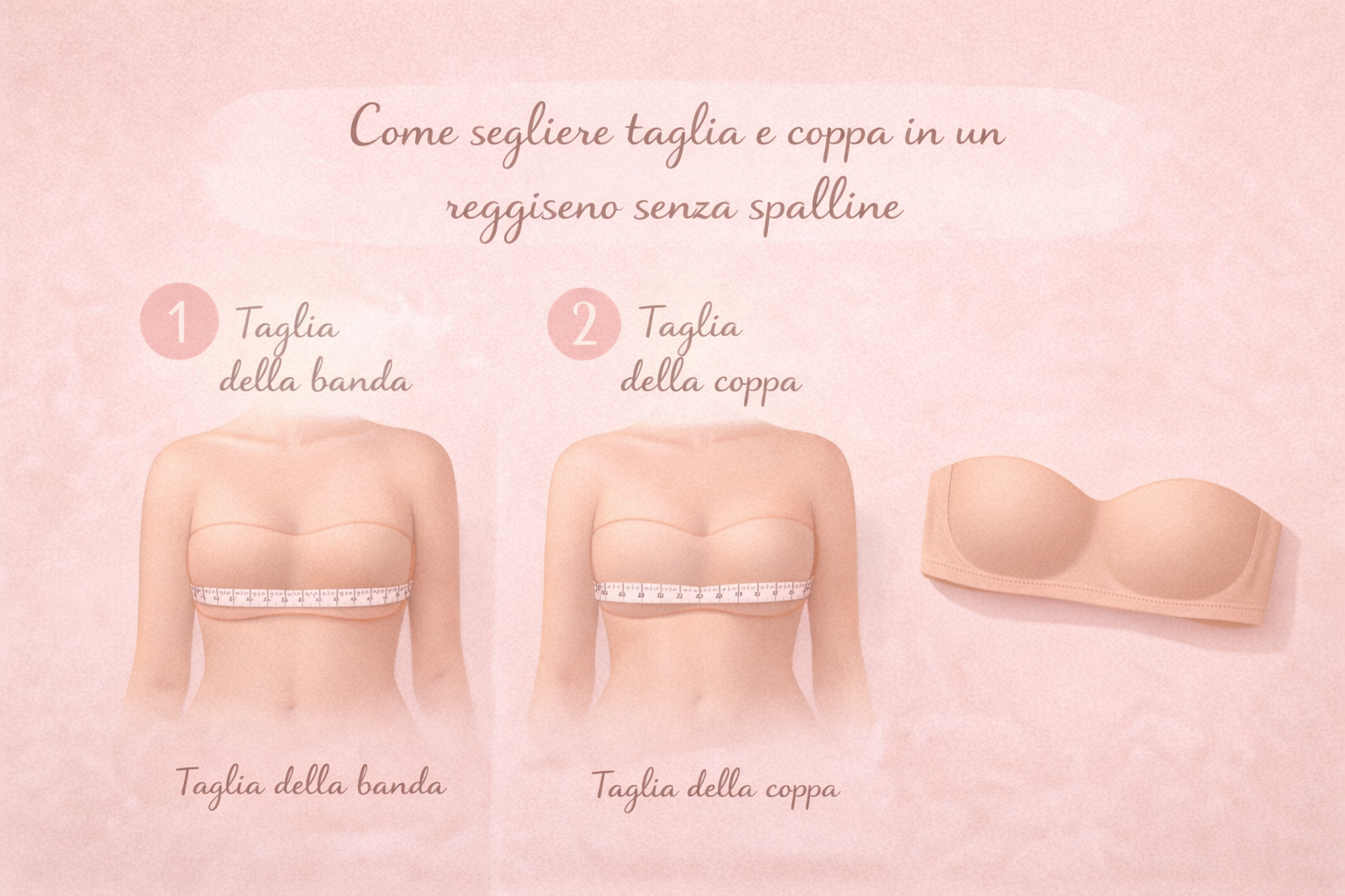 guida alla misurazione reggiseno senza spalline