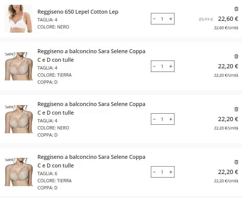 reggiseni in sconto 5 euro Ahboo!