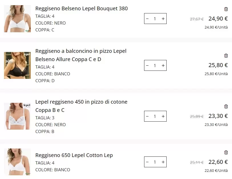 saldi intimo 5 euro fuori tutto