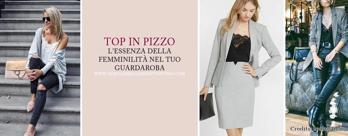 outfit top in pizzo