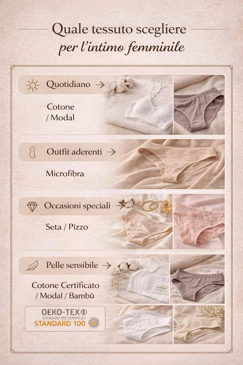 quale tessuto scegliere per l intimo femminile