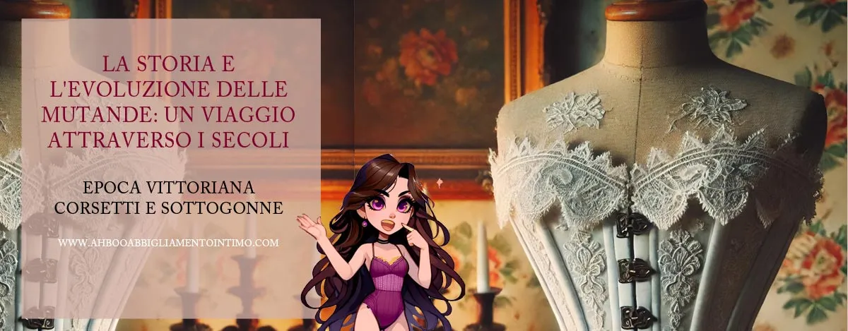 storia delle mutande attraverso secoli Epoca Vittoriana Corsetti Sottogonne
