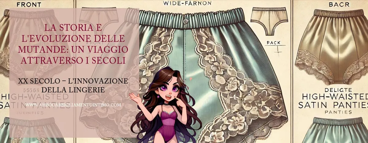 storia evoluzione delle mutande attraverso secoli XX Secolo Innovazione della Lingerie