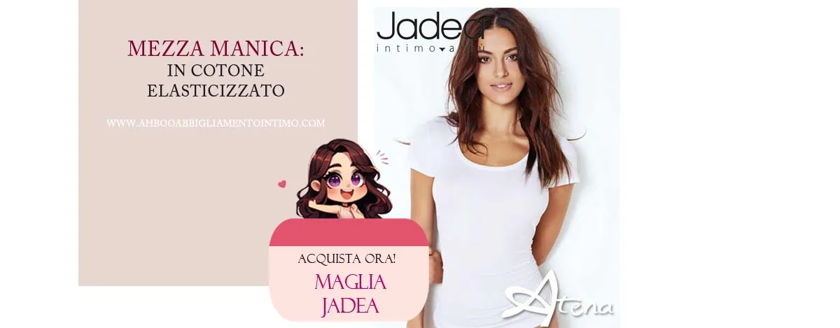 top bianco mezza manica jadea