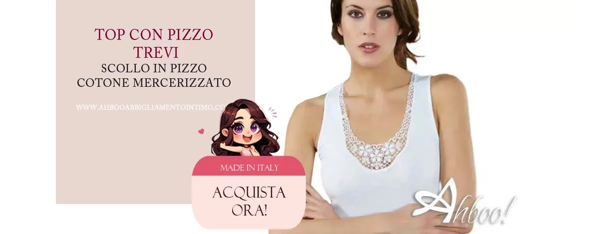 top con pizzo made in italy