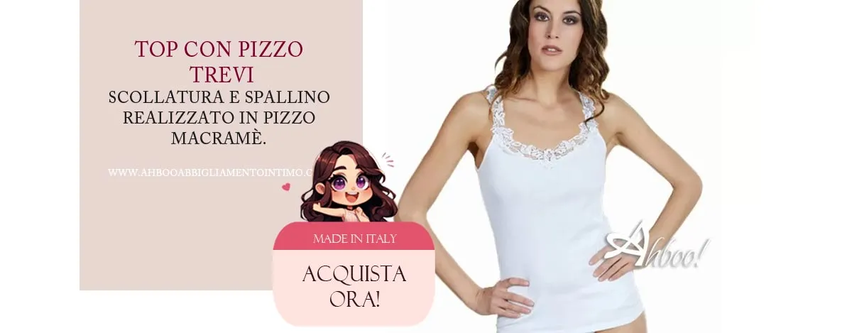 top pizzo da donna made in Italy
